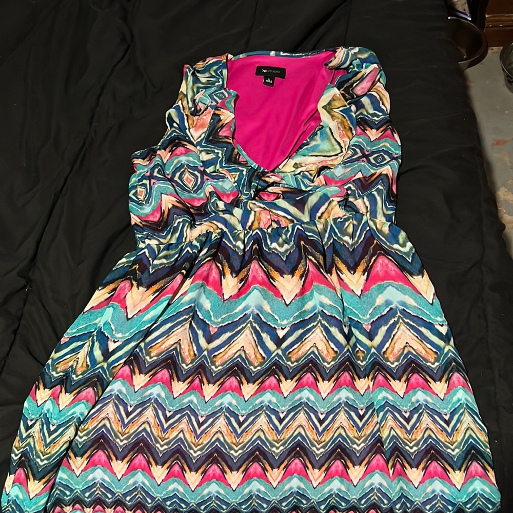 V neck dress